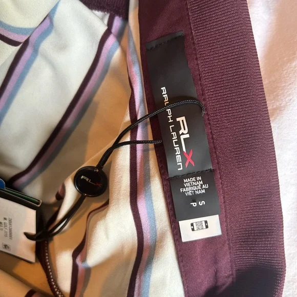 NWT RLX Ralph Lauren Women Striped Sleeveless Zip Airflow Polo Golf Dress Size S - Picture 12 of 13